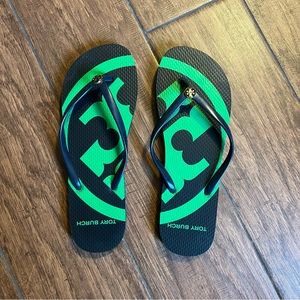 NEW Tory Burch Rubber Flip Flops - Size 10